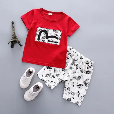 

Boys Clothes Kids Clothing 2019 Summer Cotton Boys Sets T Shirt + Shorts Toddler Boys Clothing Baby Boy Infant Toddler 0-4Y