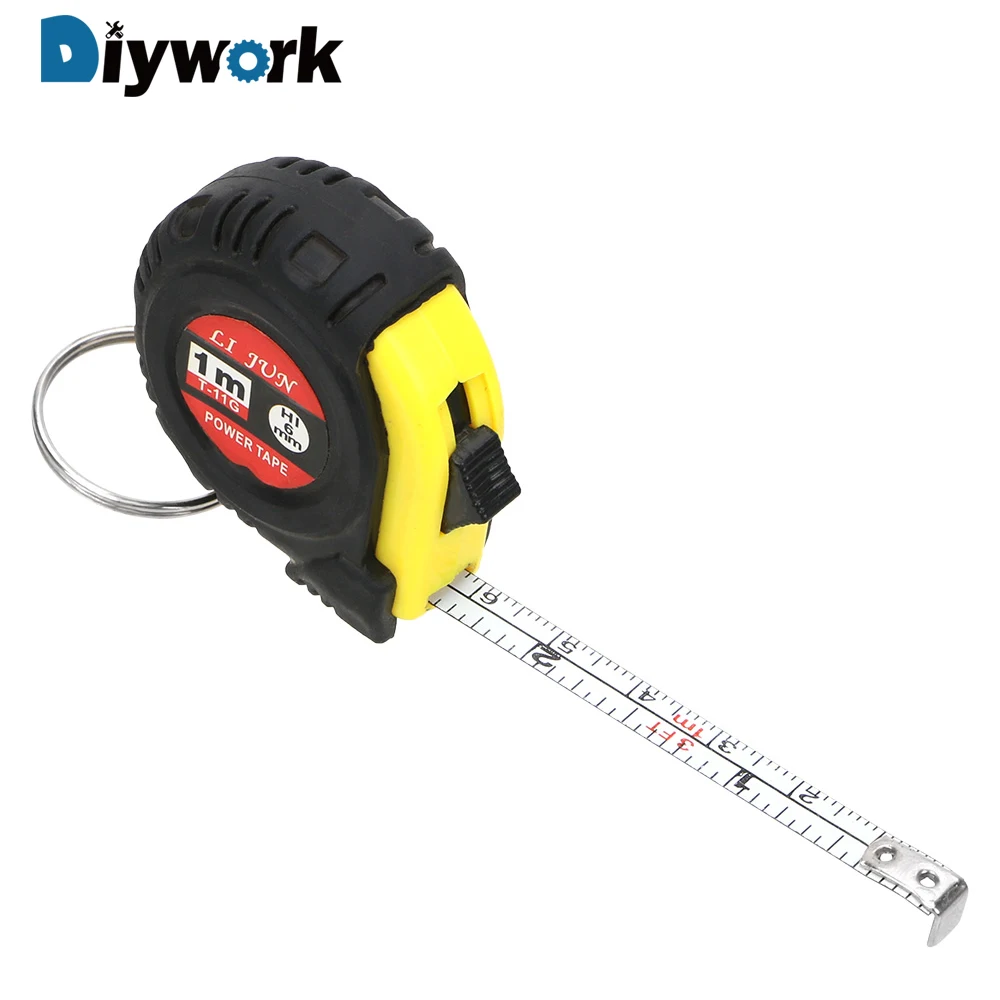 

DIYWORK Retractable Ruler Measuring Tape Portable Pull Ruler 1m Mini Sewing Cloth Metric Tailor Tool Gauging Tools Tape Measure
