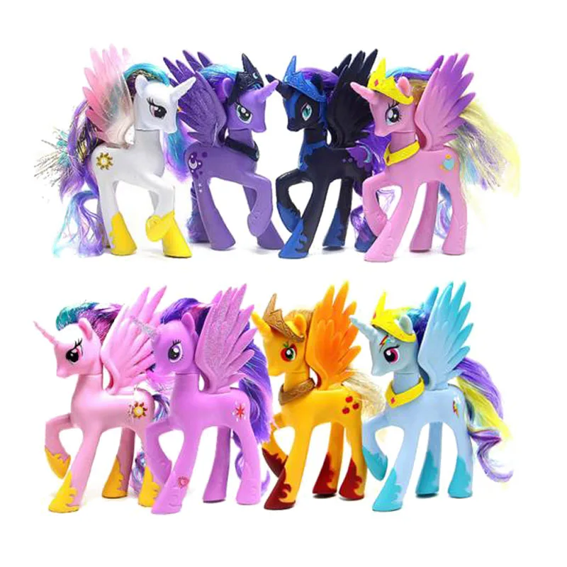 14 см фигурки лошади дружба это Волшебная Радуга единорог Принцесса Селестия