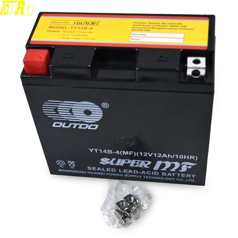 

New YT14B-BS Motorcycle Battery for YAMAHA XV1700P Road Star Warrior 1700CC Honda Suzuki BMW XQ