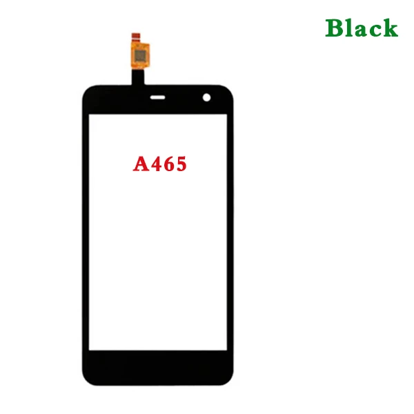 Высокое качество 5," для zte Blade L4 Pro A465 и A475 сенсорный экран дигитайзер сенсор Передняя стеклянная панель объектива Черный Белый - Color: A465 Black No Tool