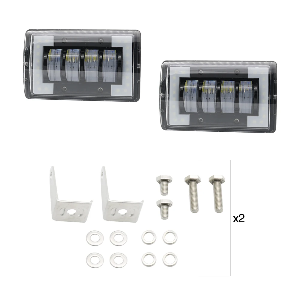 Вт светодио дный 24 Вт DRL светодиодные фары Противотуманные фары Offroad 4WD внедорожник 12 В в В 24 В для ATV внедорожник Грузовик Экскаватор дорожный каток