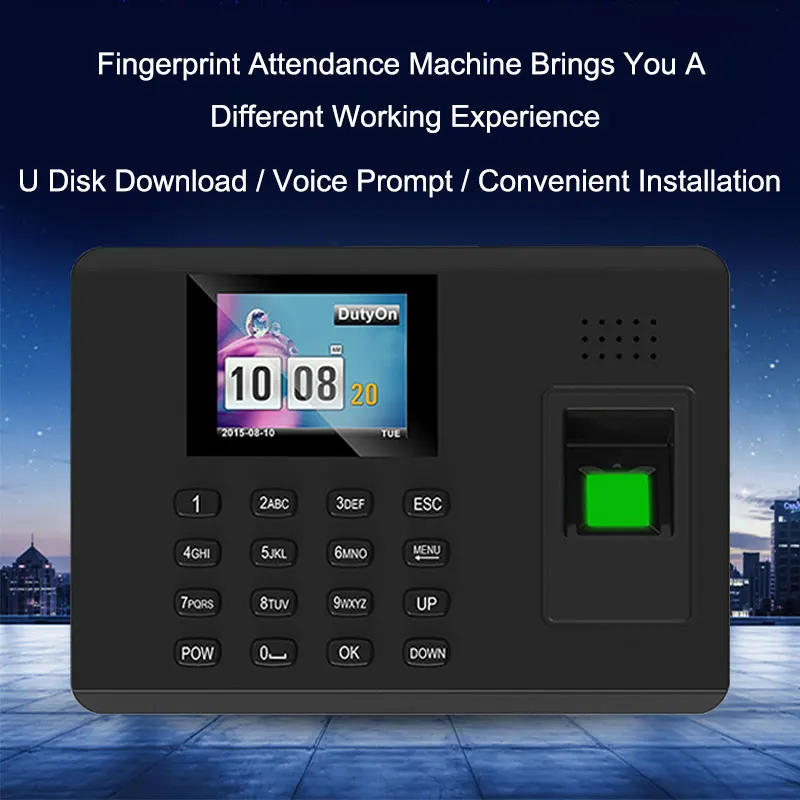 OULET биометрический отпечаток пальца TCPIP посещаемость система времени часы