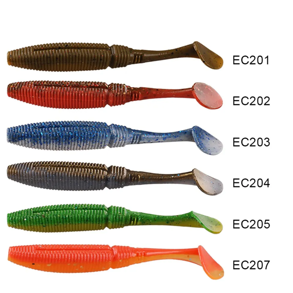 

TAF Soft Fishing Lure 7cm/3g 8cm/4.1g 9.5cm/7.31g Silicone Baits for Carp Fishing Isca Artificial T Tail Saltwater Wobblers Worm