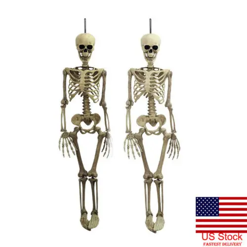 Свяжитесь с нами на Хэллоуин Poseable жизнь Размеры Скелет вечерние Опора Декор