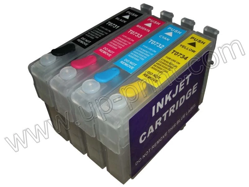 4 шт. пополнения чернил картриджи совместимые для epson T10 TX109 TX200 C79 C90 TX400 TX409 T40W TX600W
