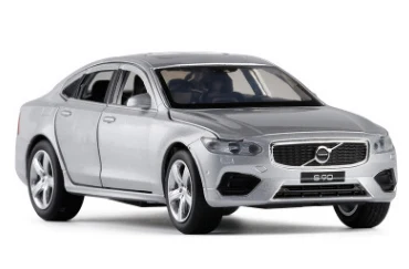 Silver 1:32 VOLVO, новинка, S90, Металлический Игрушечный Автомобиль из сплава, со звуком, светильник для детей, игрушки - Цвет: Silver