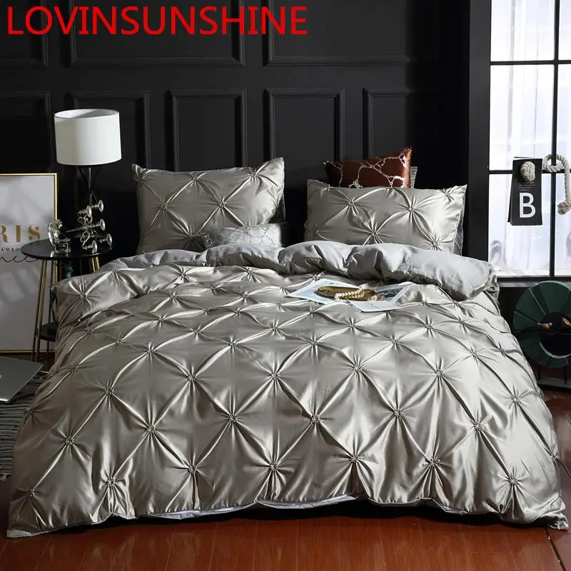 LOVINSUNSHINE набор постельного белья двуспальный пододеяльник Роскошный шелк