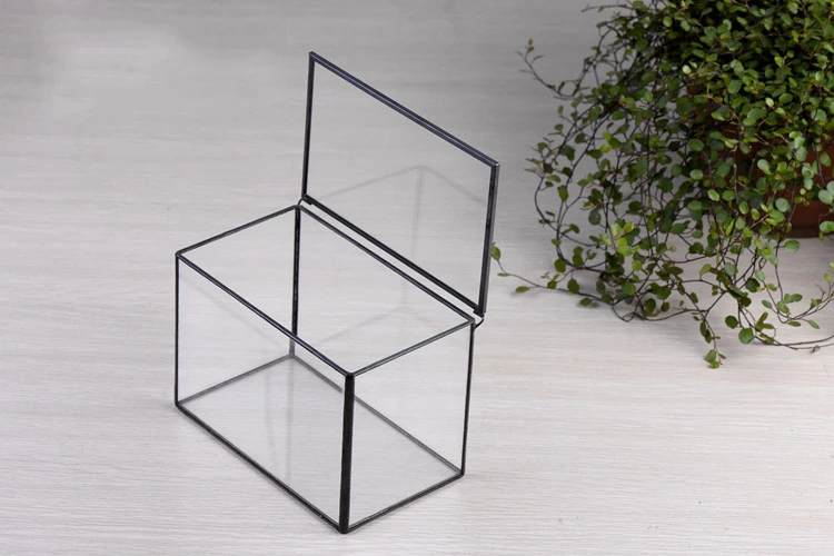 Украшения сада геометрические стекло террариума / куб ручной стекольный завод