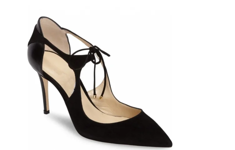 2019 Newest women high heels pointed toe cross-tied thin heel sandals suede leather top quality summer shoes 34-42 Hot sell | Обувь
