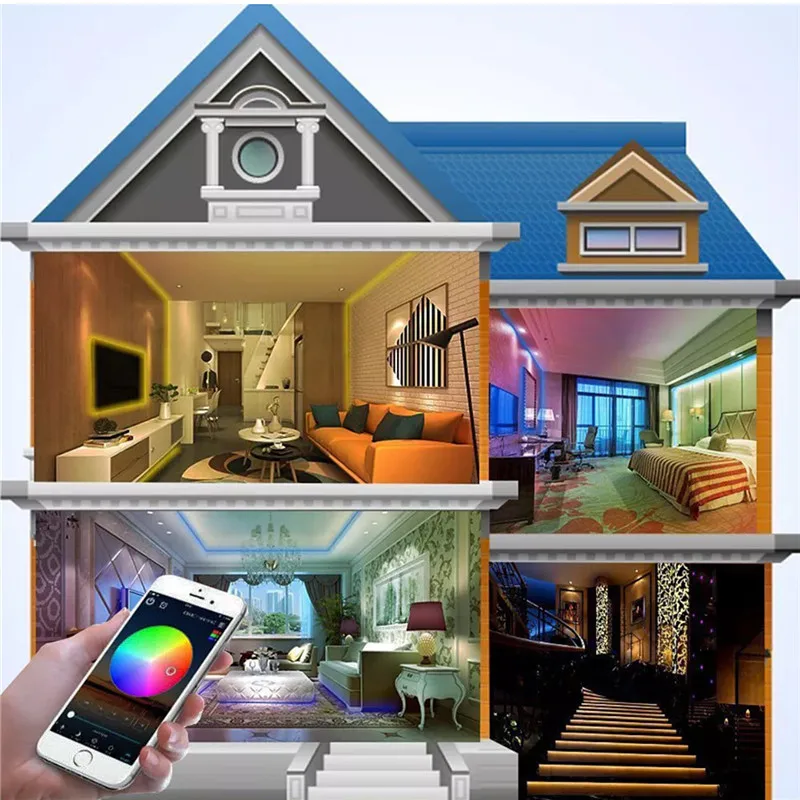 Wifi Bluetooth RGB RGBW волшебный домашний светодиодный контроллер Мини DC 5 в 12 В 24 с RF 21Key IR