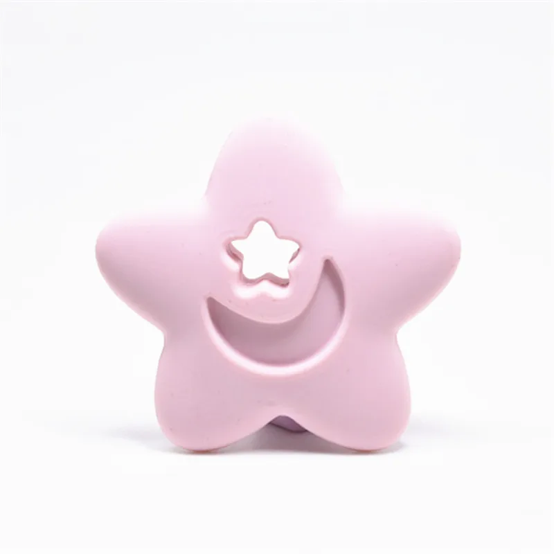 Light Pink 1 шт. мультфильм Жираф животных Детские трофеи пищевой силиконовый Прорезыватель для зубов для малышей ожерелье-игрушка для кормящих мам для пустышки - Цвет: Light Pink