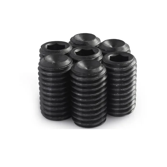 DIN916 шестигранные Набор торцевых головок винта M2/M2.5/M3/M4/M5/M6* 3/4/5/6/8/10/12/16/20/30 мм легированнаякнопка Сталь личинка винт болт Черный Винт Набор Grade12.9