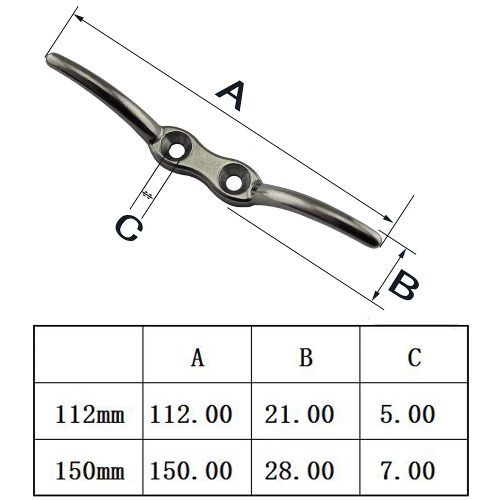Boat Stainless Steel Deck Rope Cleat Marine Yacht Line Flag Anchor 10pcs 4&quot 5pcs 6&quot Clam Cleats | Обустройство дома