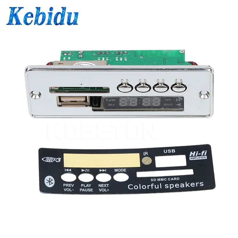 Автомобильный USB MP3 плеер kebidu встроенный Bluetooth декодер громкой связи плата модуль