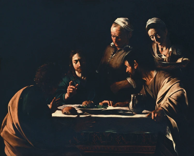 

figurative art posters canvas painting portrait pictures mural prints art Imagich Top 100 prints Supper at Emmaus By Caravaggio