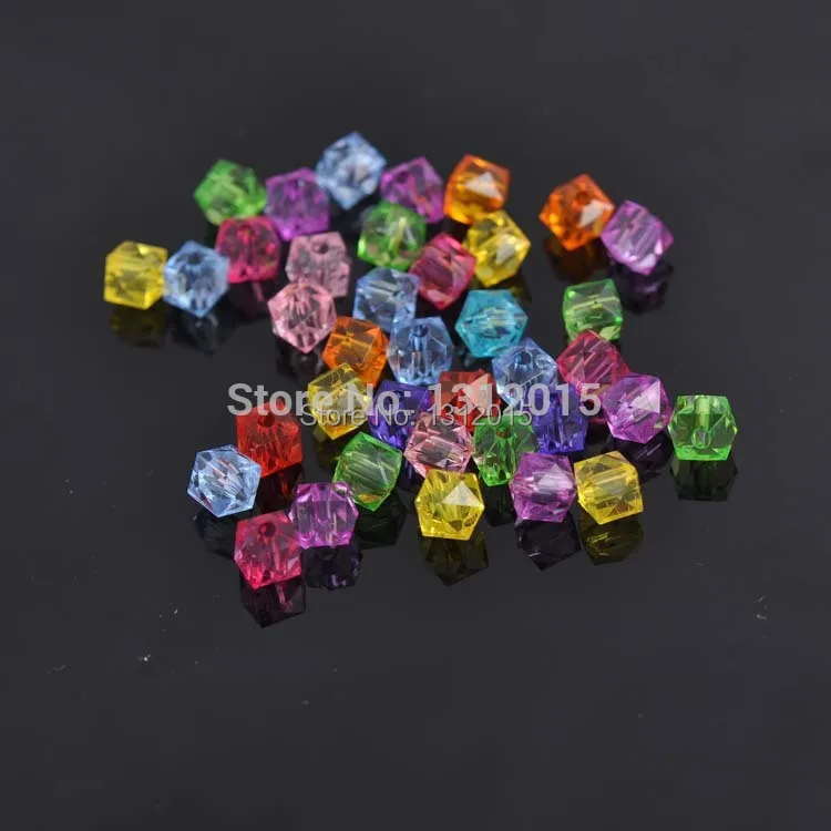 Оптовая продажа 6 мм 200 шт. разноцветные акриловые бусины-разделители для