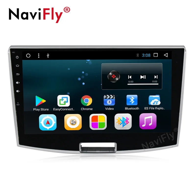 Navi-Fly Android8.1 HD сенсорный экран Quad core автомобильный мультимедийный плеер forVW Passat B6 B7