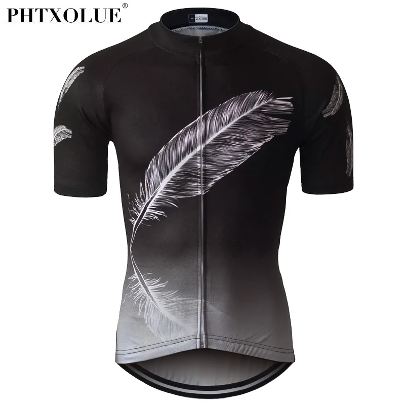 Phtxolue горный велосипед летняя Велоспорт Джерси Мужская рубашка Одежда дышащая