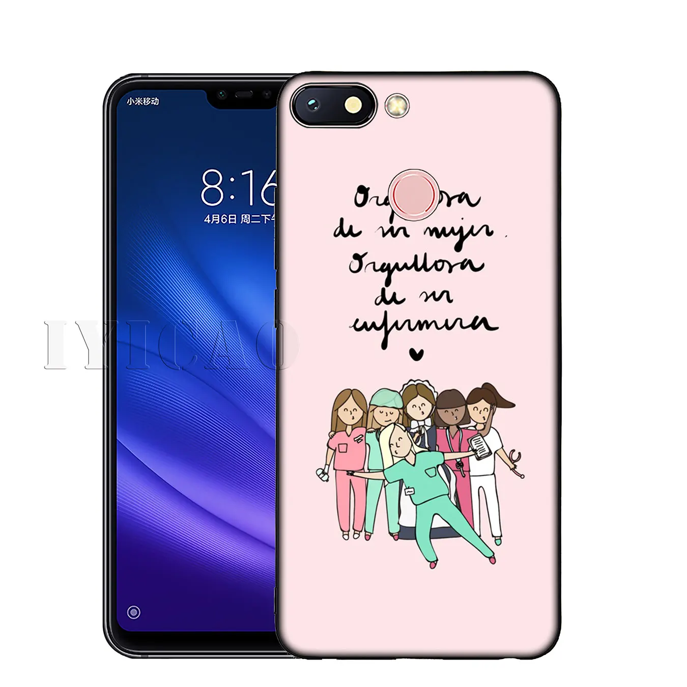 IYICAO Cartoon Doctor Nurse Hot Fashion Fun Dynamic Soft Case for Xiaomi Redmi K30 K20 8A 7A 6A 5A S2 GO Note 8 8T 7 5 6 Pro |