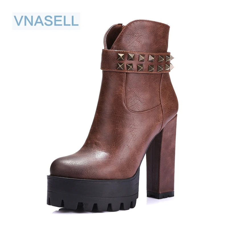 new Sexy Ultra High Heels Shoes Women Boots Female Round Toe Martin Boot Platform Ankle size 32-42 | Обувь