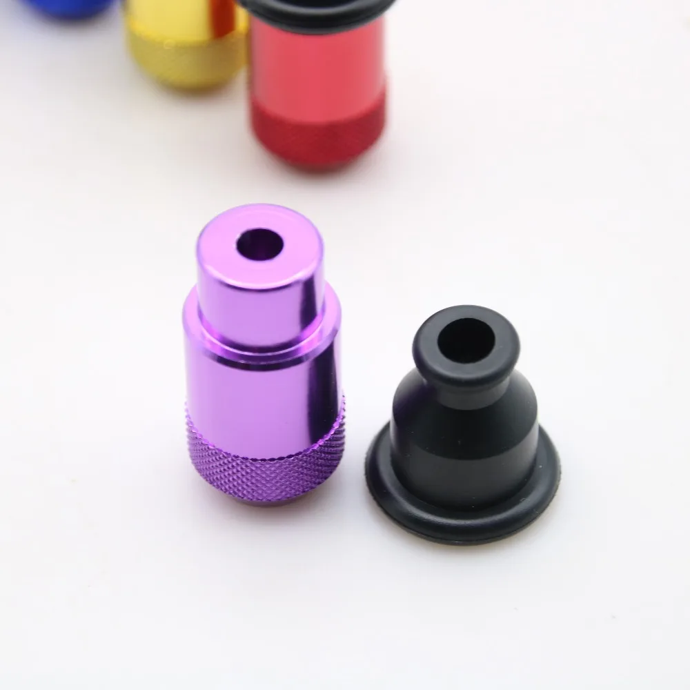 30 шт./лот резиновая металлическая трубка для курения мини-бутылки табака оптовая