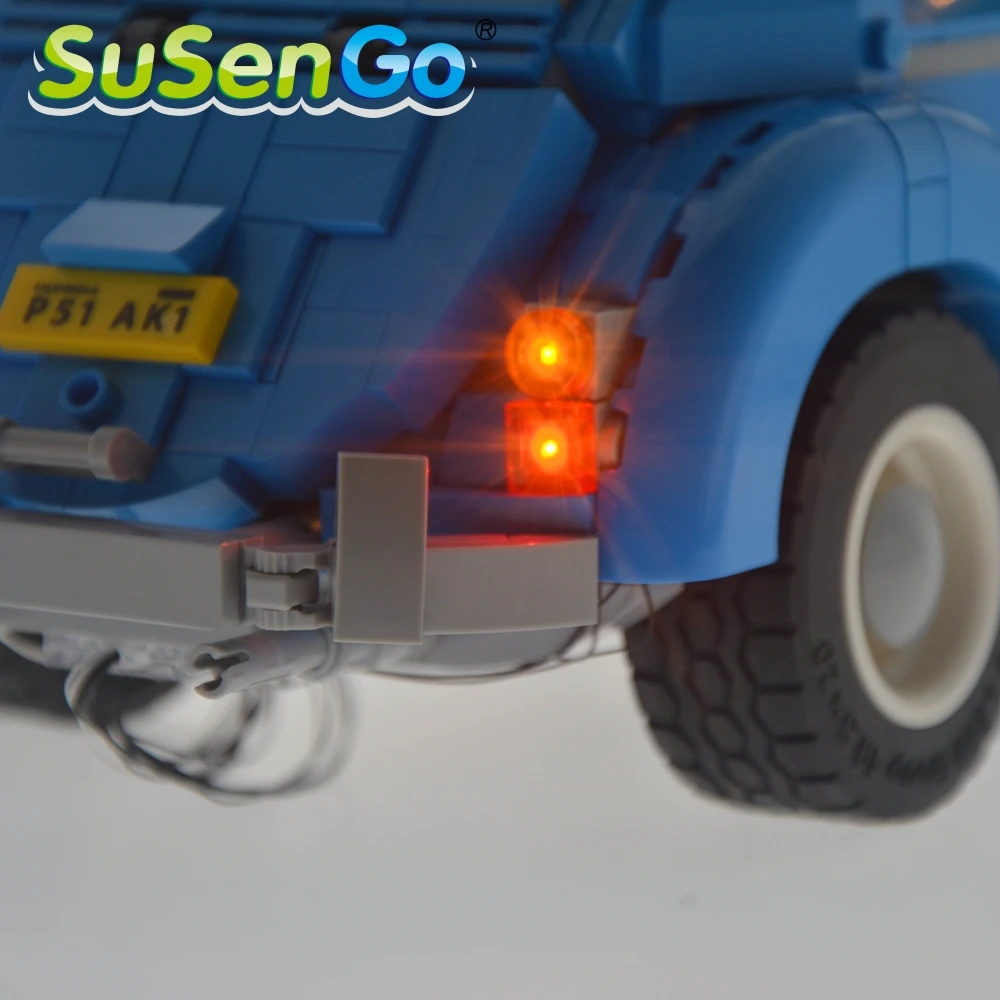Светодиодный светильник SuSenGo набор для игрушек 10252 Beetle ing совместимый с 21003 без