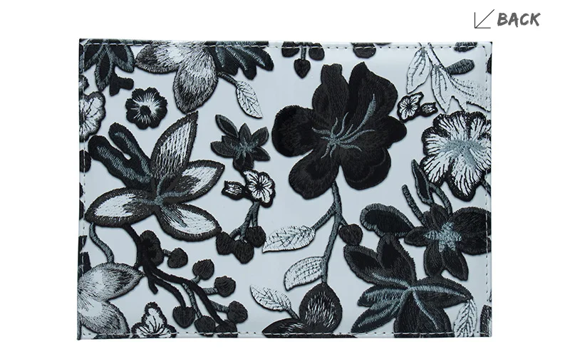 New Fashion Floral Passport Cover Travel Passport Case Russia Document Cover SIM Passport ID Card Holders For Women