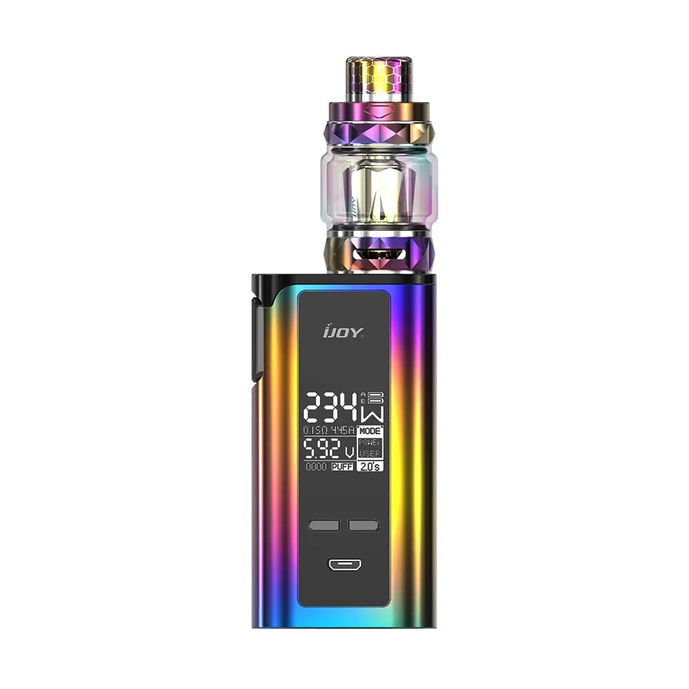 Оригинальный IJOY Captain PD270 Новый комплект с 234 Вт Бокс мод Diamond Sub Ohm бак электронные