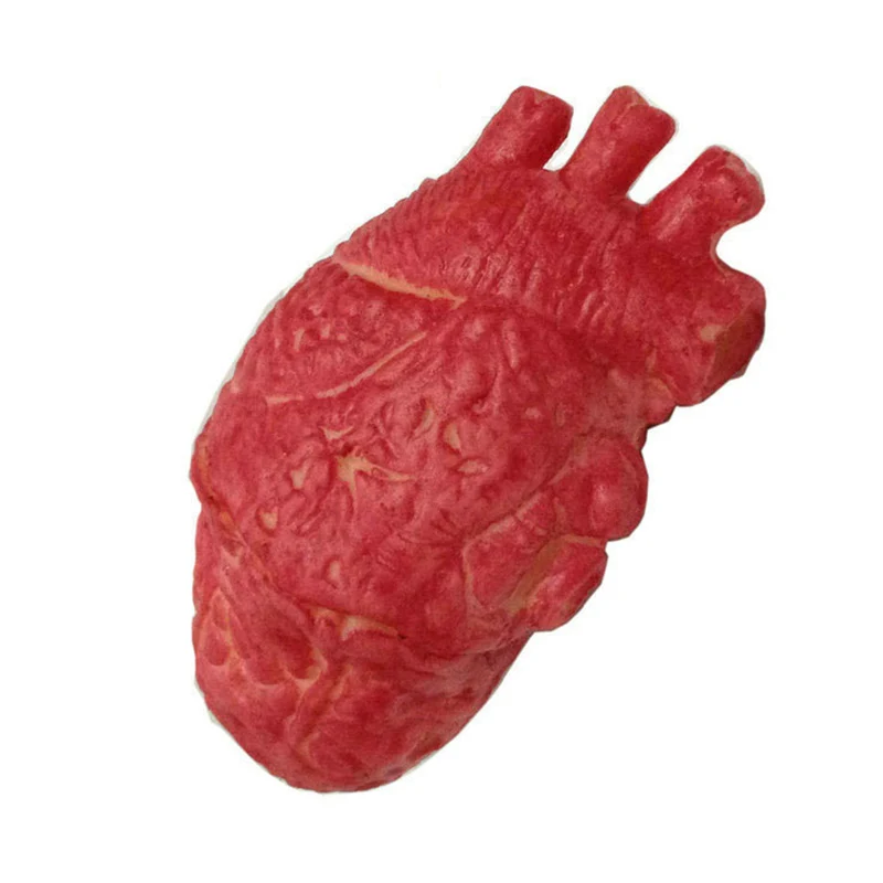 heart 1 шт., Хэллоуин, ужасный, Кровопролитный, жуткий, пугающий, сердце человека, спасательный Размер, страшный, поддельный резиновый, часть тела, украшения для Хэллоуина - Цвет: heart