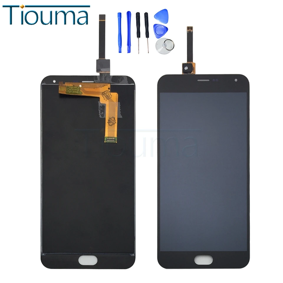 Для Meizu M2 Note LCD дисплей + сенсорный экран дигитайзер стеклянная панель для 1920x1080 FHD 5