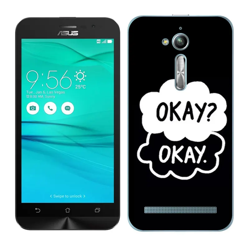 Для Asus Zenfone Go ZB500KL ZB500KG Мягкий Чехол Для Zenfone Go силиконовый чехол спящий окрашенный Для Zenfone Go ZB500KG 5,0" - Цвет: 15
