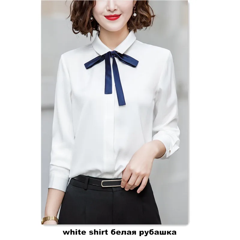 white shirt Блейзер и юбка, комплект с карманами, Элегантный Приталенный Блейзер+ юбка, 2 предмета, деловой костюм с юбкой, офисная одежда 889820 - Цвет: white shirt
