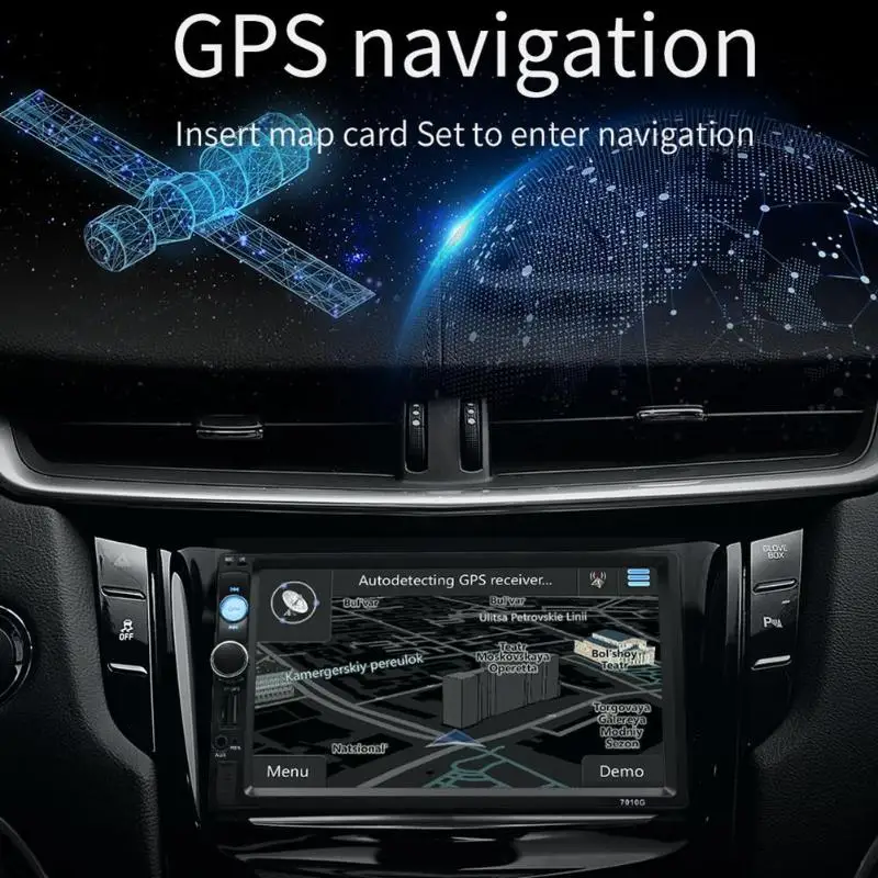 Автомобильная стереосистема VODOOL 2Din 7 " MP5 видеоплеер GPS навигация HD Bluetooth FM радио