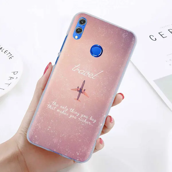01 Карта мира путешествия планы чехол для телефона для Huawei Honor 9 10 Lite 20i 8X 8A Pro 8C 8 S Honor Play Y7 Y9 чехол Coque - Цвет: 01