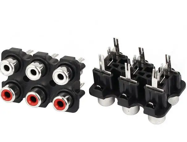

Аудио Видео AV Focus 6 Female RCA адаптер гнездового соединителя 2pcs