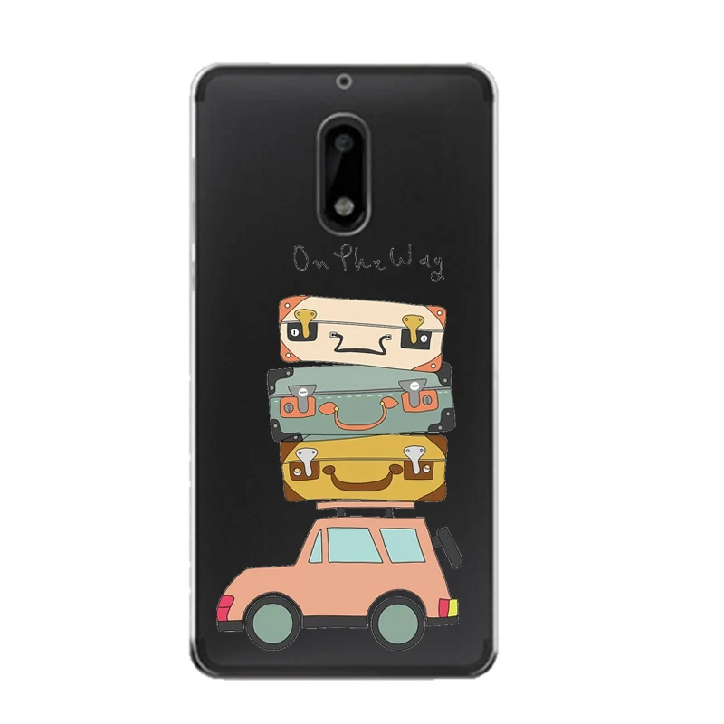 Мягкий прозрачный чехол из ТПУ с рисунком подсолнуха для Nokia3 5 6 8 N540 N640 N535 N830