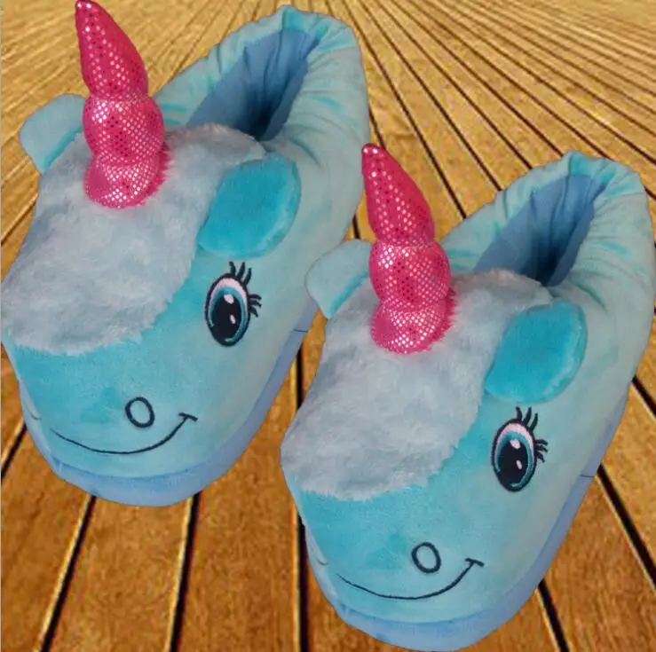 Новинка года; домашние тапочки унисекс с единорогом на Хэллоуин; chausson licorne; домашние рождественские Тапочки