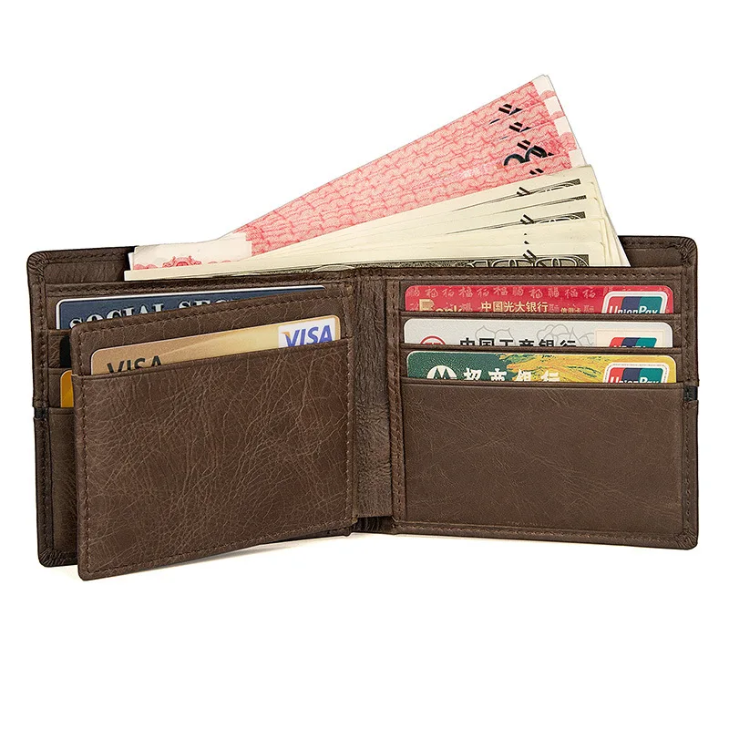 Short man purse han edition of cowhide leather authentic young students personality wallet restoring ancient ways is vert | Багаж и сумки