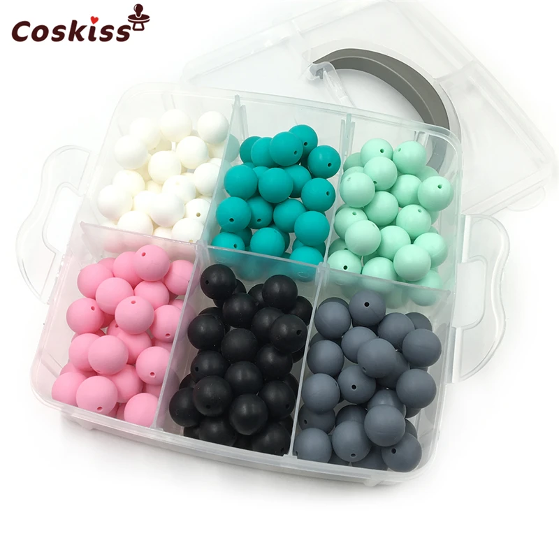 Смешанные цвета натуральный круглый пищевой силиконовый бисер буквы цифровой