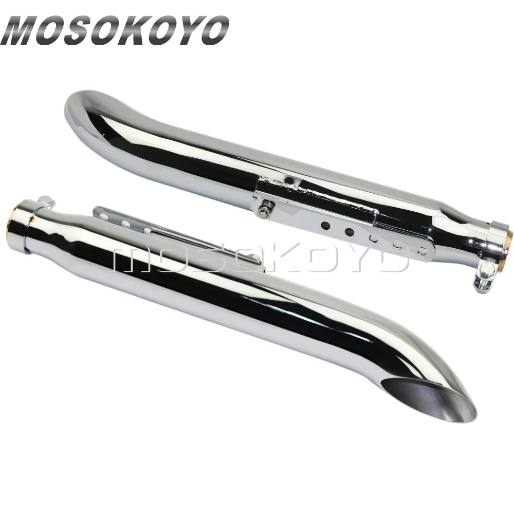 2 шт. глушитель выхлопной трубы для мотоцикла Harley Suzuki VS VL VZR 750 800 1500 1800 Intruder Chopper Bobber