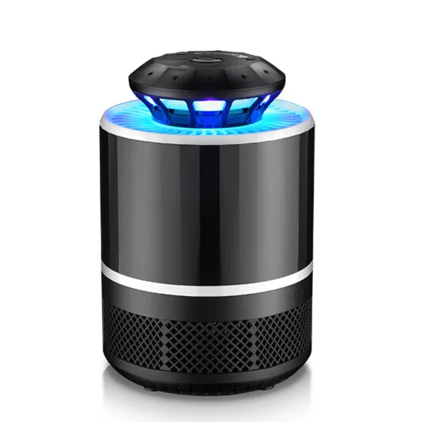 USB электрическая УФ-лампа Eiller от комаров, ehotocatalistic Eute Eome, светодиодный, Zapper, приманка, ловушка для насекомых, без излучения, Mata, против комаров - Цвет: Black-B