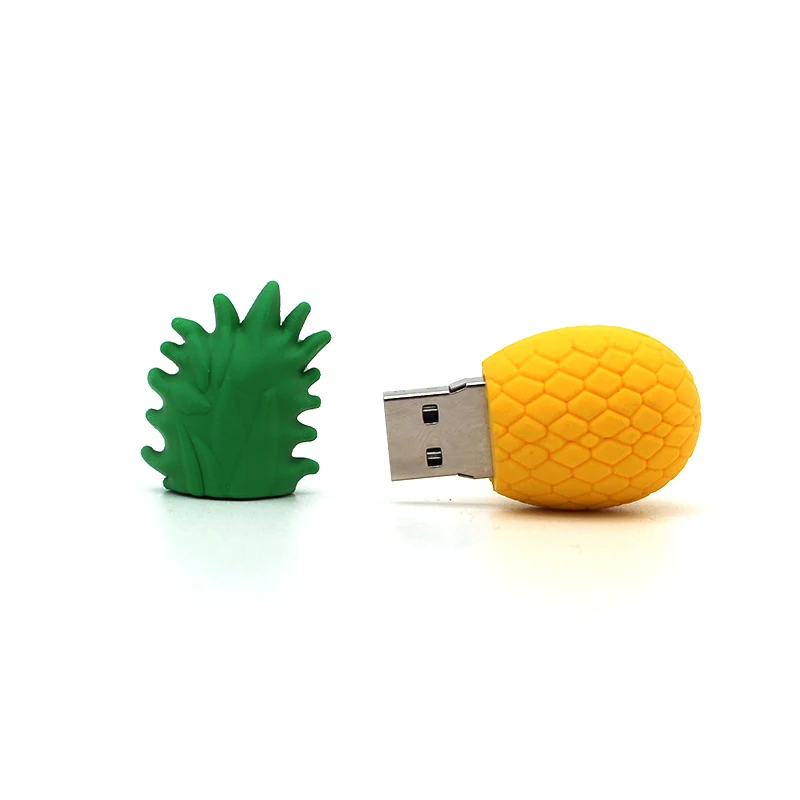 USB флеш накопитель в виде овощей и фруктов клубника/Морковь/ананас/банан брикет 4