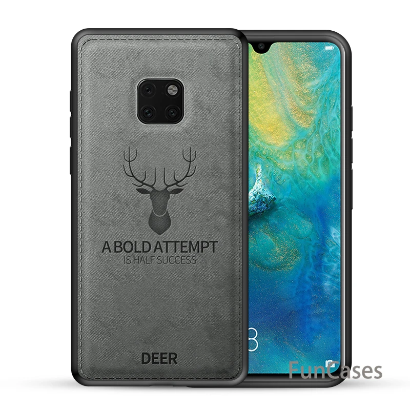 Ткань Олень чехол для huawei mate 20 Lite Чехлы мягкие силиконовые задняя крышка Hawei 20X P20