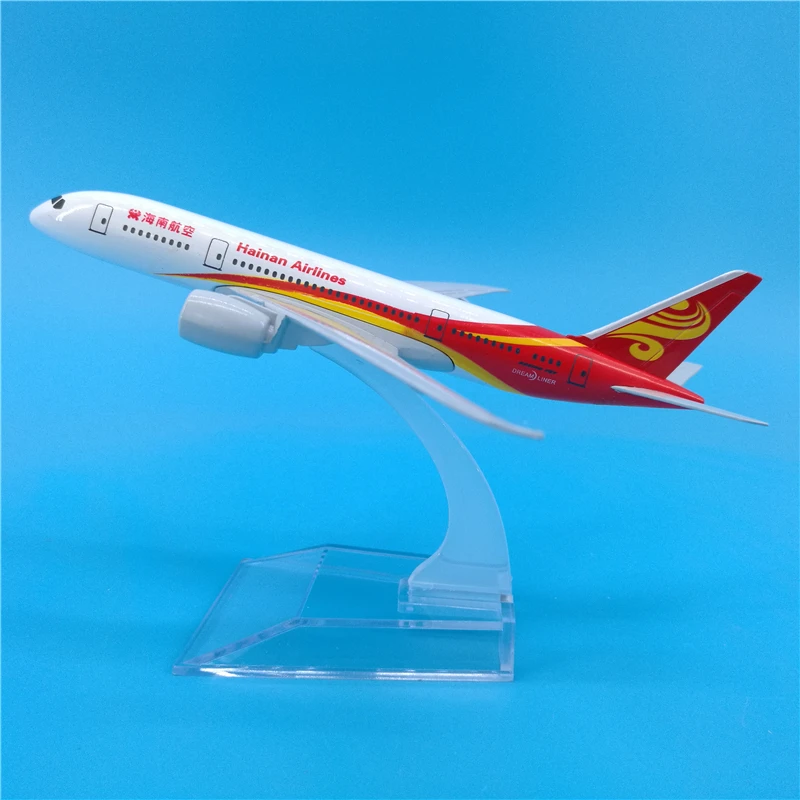 16 см Хайнань авиакомпаний Boeing 787 модель самолета Китай авиационной авиационные
