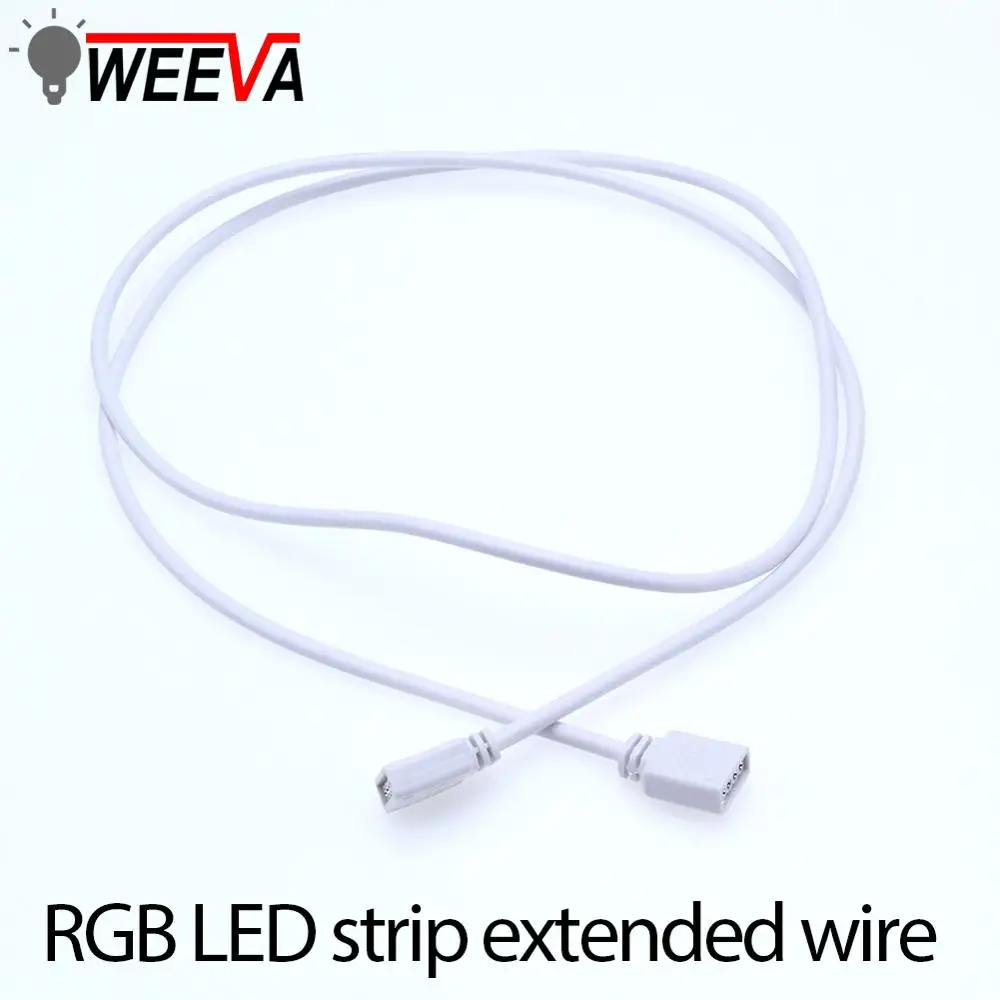 Rgb светодиодная лента для 5050 3528 4pin 1 метр rgb провод Светодиодная разъем кабель