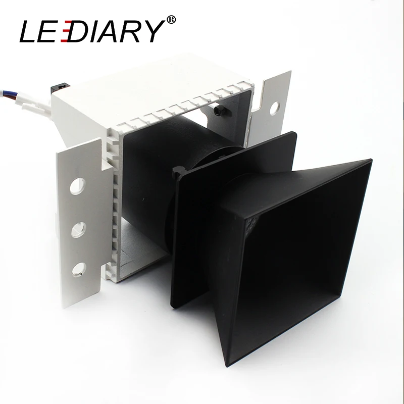 LEDIARY LED COB Квадратные светильники 9 Вт 220 в 75 мм с отверстиями антибликовым