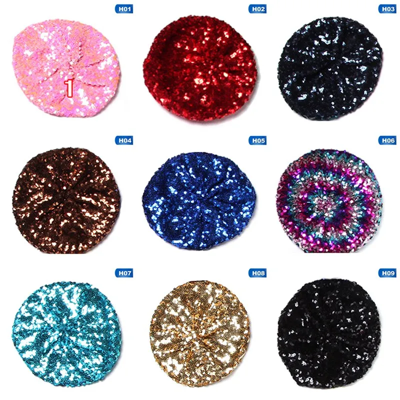 Женская шляпа с пайетками блестящий костюм джаз для танцев берет круглой кепкой