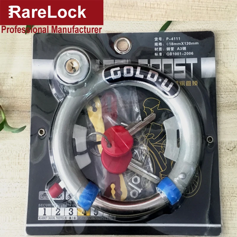 

MS428 Bike Lock Horseshoe Bicycle Padlock for Travel Sport Student School Vehicle Accessories Hardware DIY a