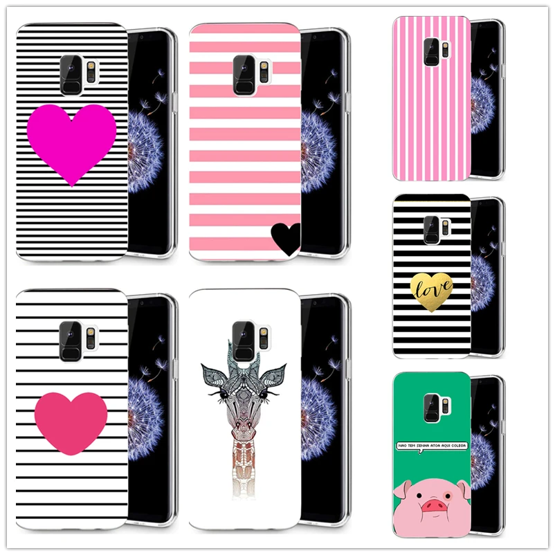 Для samsung Galaxy S3 S9 S9Plus S8 плюс S7 края Примечание 8 ТПУ мягкий дизайн флоры Cat розовое